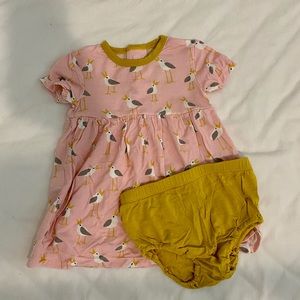 3-6 mo Magnetic Me Modal Dress and Diaper Cover